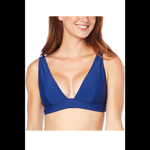 Bethenny Swim V-Neck Top Midnight Blue - - Picture 1 of 1